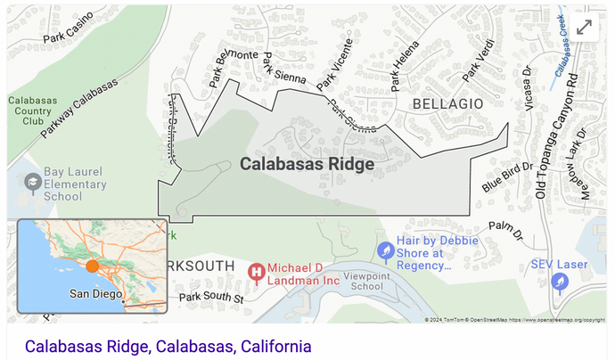 Where is Calabasas Ridge?